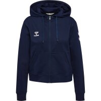 hummel GO 2.0 Chevron Zip Hoodie Damen - marine