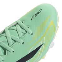 adidas F50 Hyperfast Club FG/MG Kinder Final Rush - grün/schwarz