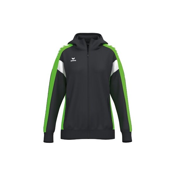 Erima Celebrate 125 Kapuzenjacke Damen - schwarz/green gecko