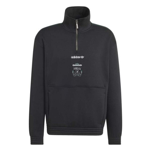 adidas FC Liverpool EQT Half-Zip Herren - schwarz