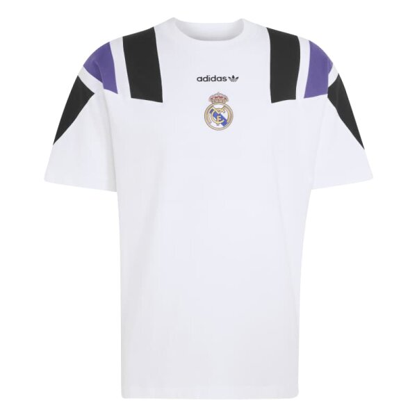 adidas Real Madrid EQT T-Shirt Herren - weiß/lila/schwarz