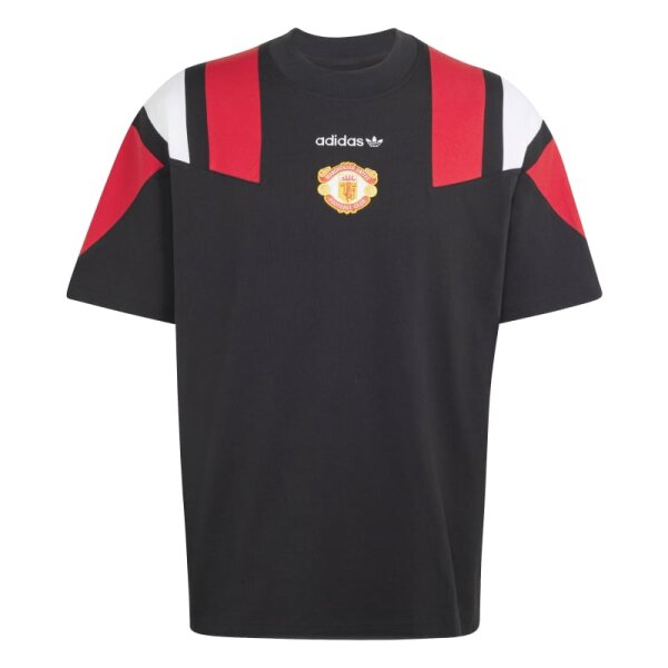 adidas Manchester United EQT T-Shirt Herren - schwarz/rot/weiß