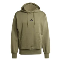 adidas Essentials Feelcozy Hoodie Herren - grün/schwarz