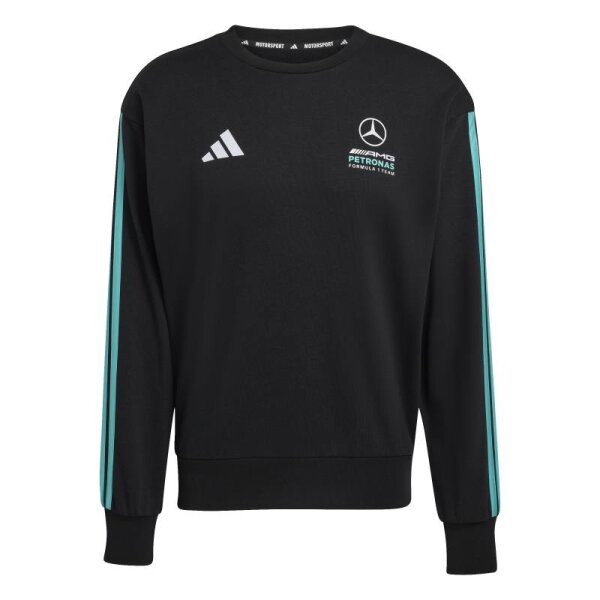 adidas Mercedes-Amg Petronas Formula 1 DNA Sweatshirt Herren - schwarz/türkis