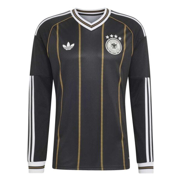 adidas DFB 3rd Trikot Langarm Herren - schwarz/weiß/gold