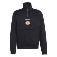 adidas Manchester United EQT Half-Zip Herren - schwarz