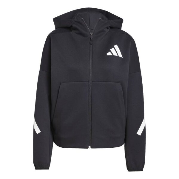 adidas Z.N.E. Zip-Hoodie Damen - schwarz/weiß