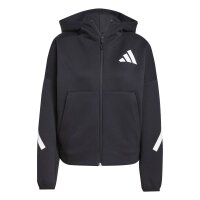adidas Z.N.E. Zip-Hoodie Damen - schwarz/weiß