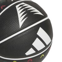 adidas AE All Over Print Basketball - black/aciora/purrub