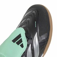 adidas Predator League Fold-Over Tongue Boots IN Hallenschuhe Kinder - cblack/silvmt/pulmin