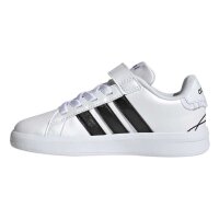 adidas Grand Court 3.0 Elastic Lace Sneaker Kinder - ftwwht/cblack/hireye
