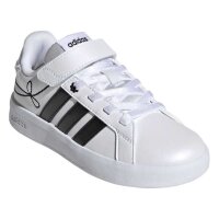 adidas Grand Court 3.0 Elastic Lace Sneaker Kinder - ftwwht/cblack/hireye