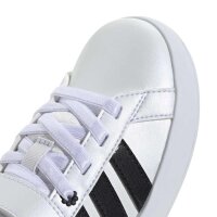 adidas Grand Court 3.0 Elastic Lace Sneaker Kinder - ftwwht/cblack/hireye
