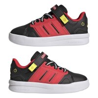 adidas Lightorama Court Elastic Lace Sneaker Kinder - cblack/lucred/sollem