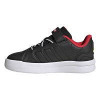 adidas Lightorama Court Elastic Lace Sneaker Kinder - cblack/lucred/sollem