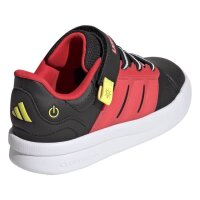 adidas Lightorama Court Elastic Lace Sneaker Kinder - cblack/lucred/sollem