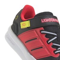 adidas Lightorama Court Elastic Lace Sneaker Kinder - cblack/lucred/sollem