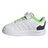 adidas Lightorama Court Elastic Lace Sneaker Baby - ftwwht/nindig/scrgrn