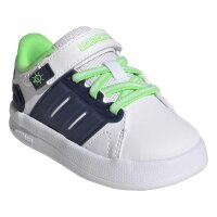 adidas Lightorama Court Elastic Lace Sneaker Baby - ftwwht/nindig/scrgrn