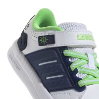 adidas Lightorama Court Elastic Lace Sneaker Baby - ftwwht/nindig/scrgrn