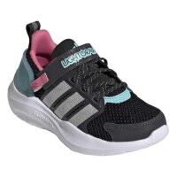 adidas Lightorama Runner Sneaker Kinder - cblack/silvmt/aurbla
