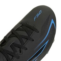 adidas F50 Hyperfast Club FG MG Fußballschuhe Kinder - cblack/cblack/lurabl