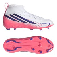 adidas F50 Hyperfast League Mid FG Fußballschuhe Kinder - ftwwht/solpur/soltur