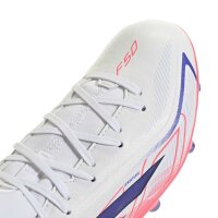 adidas F50 Hyperfast League Mid FG Fußballschuhe Kinder - ftwwht/solpur/soltur