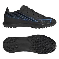 adidas F50 Hyperfast League TF Fußballschuhe Kinder - cblack/cblack/lurabl