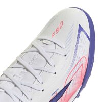 adidas F50 Hyperfast League Mid TF Fußballschuhe Kinder - ftwwht/solpur/soltur