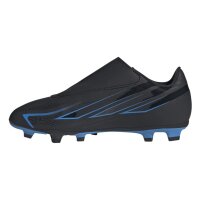 adidas F50 Hyperfast Club Velcro FG MG Fußballschuhe Kinder - cblack/cblack/lurabl