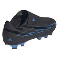 adidas F50 Hyperfast Club Velcro FG MG Fußballschuhe Kinder - cblack/cblack/lurabl