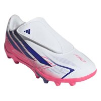 adidas F50 Hyperfast Club Velcro FG MG Fußballschuhe Kinder - ftwwht/solpur/soltur