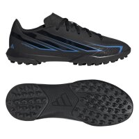 adidas F50 Hyperfast Club TF Fußballschuhe Kinder - cblack/cblack/lurabl