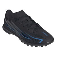 adidas F50 Hyperfast Club TF Fußballschuhe Kinder - cblack/cblack/lurabl