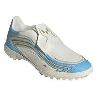 adidas F50 Messi League Laceless TF Fußballschuhe Kinder - ivory/seblbu/iceblu