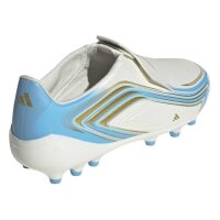 adidas F50 Messi League Laceless AG Fußballschuhe Kinder - ivory/seblbu/iceblu