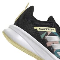 adidas Minecraft Fortarun 4.0 Sneaker Kinder - cblack/msilve/duayel
