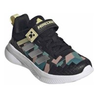 adidas Minecraft Fortarun 4.0 Sneaker Kinder - cblack/msilve/duayel