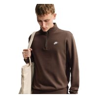 Nike Club Fleece Half-Zip Sweatshirt Herren - braun