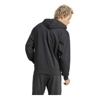 adidas Essentials Big Logo French Terry Hoodie Herren - black/white