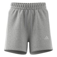 adidas Essentials 3-Stripes Cotton kurze Hose Damen - lgreyh/white