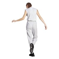 adidas Essentials 3-Stripes Fleece Loose lange Hose Damen - lgreyh/white