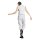 adidas Essentials 3-Stripes Fleece Loose lange Hose Damen - lgreyh/white