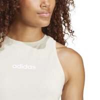 adidas Essentials Linear Slim Cotton Tanktop Damen - wonalu/white