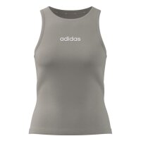 adidas Essentials Linear Slim Cotton Tanktop Damen - wonalu/white