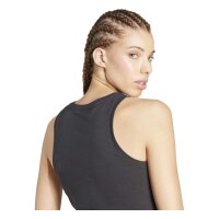 adidas Essentials Linear Slim Cotton Tanktop Damen - black/white