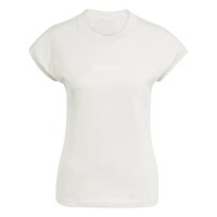 adidas Essentials Linear Cotton T-Shirt Damen - wonalu/white
