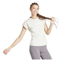 adidas Essentials Linear Cotton T-Shirt Damen - wonalu/white