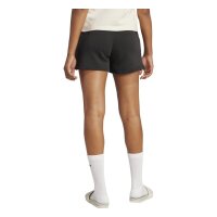 adidas Essentials S Logo Feel Cozy kurze Hose Damen - black/white